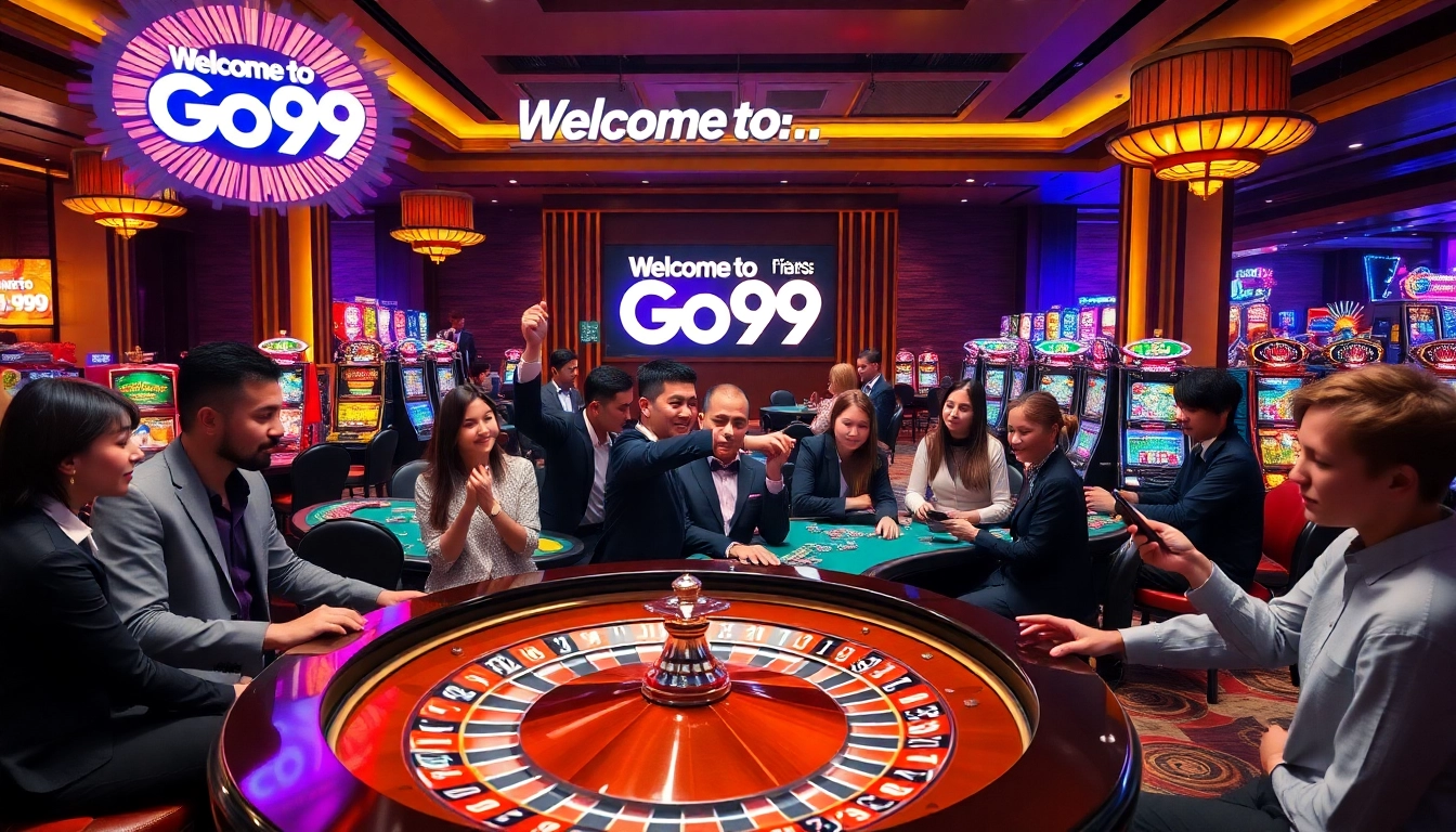 Players enjoying various casino games at Go99, showcasing the thrill of gambling.