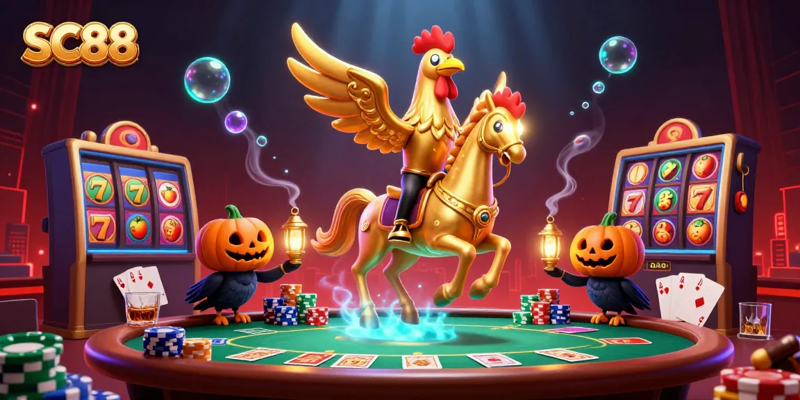 Engage with the SC88 slots experience through dynamic designs of golden rooster characters in a thrilling casino