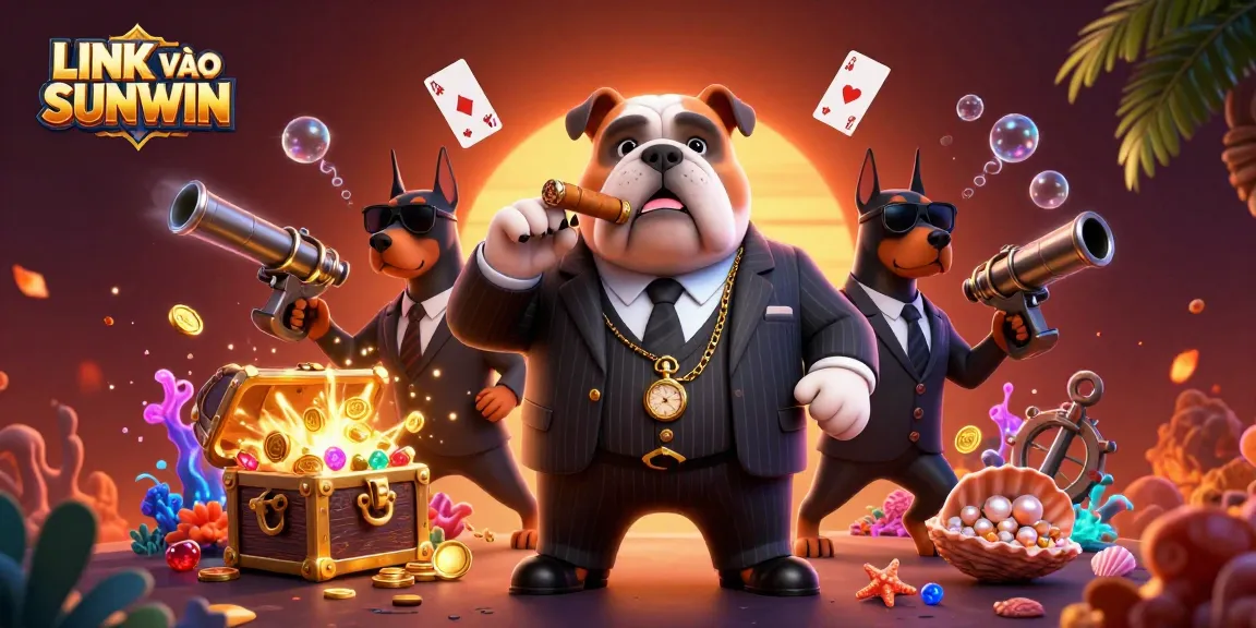 Experience the thrill of gaming with LINK VÀO SUNWIN in this vibrant 3D casino illustration.