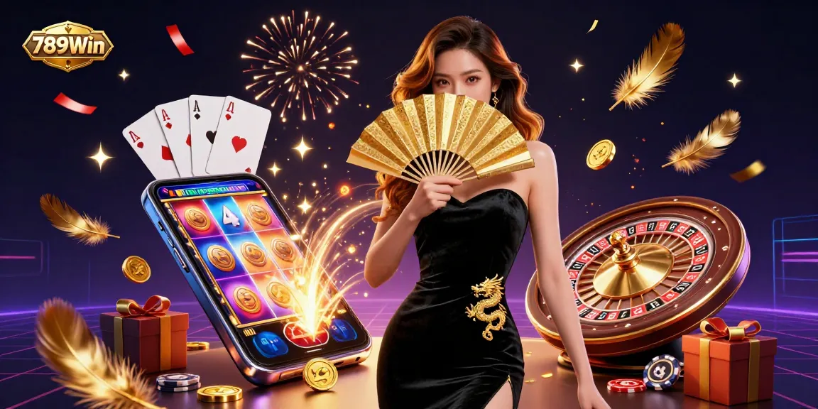 Engage in the dynamic world of 789Win, where colorful slot games explode with golden coins and vibrant gaming action.