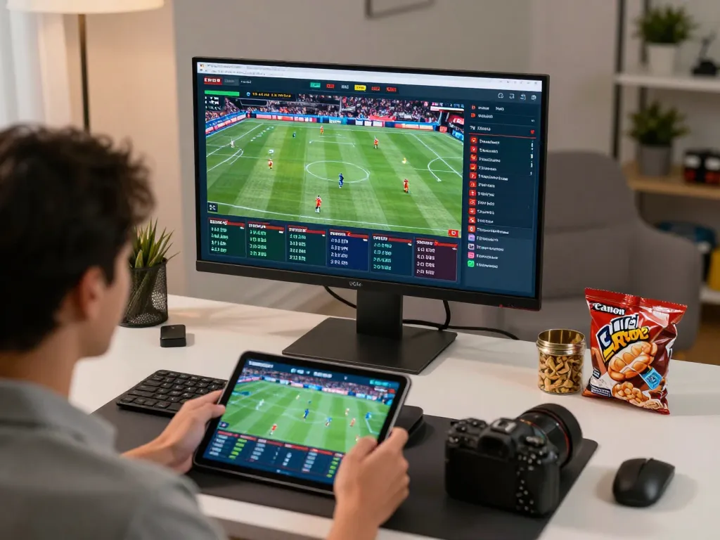 Engaging in strategic sports betting on tr88 platform with live match display and tablet