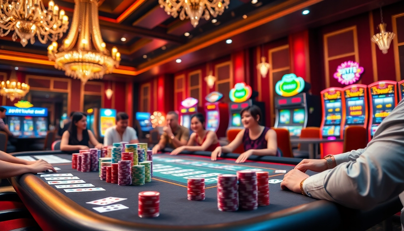 Experience the excitement of bet 88 with luxurious casino elements like poker chips and vivid slot machines.