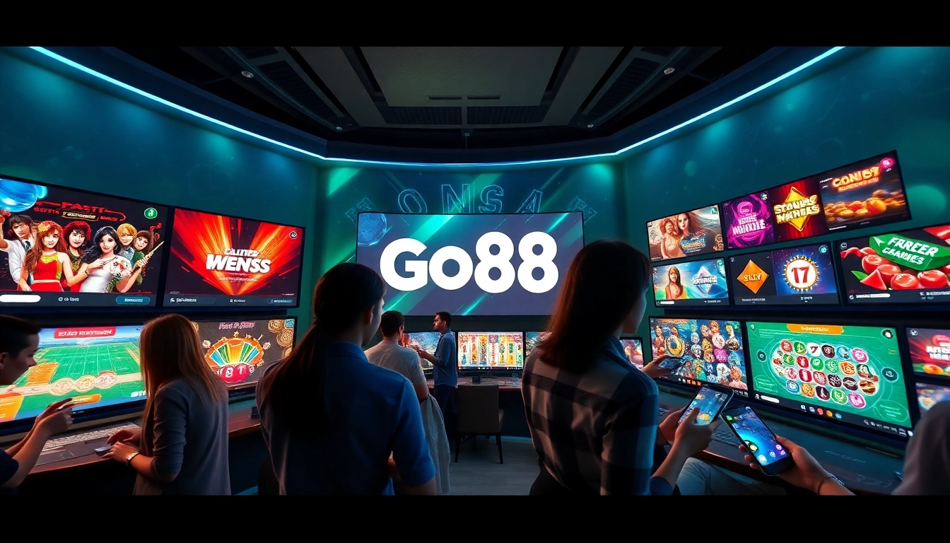 The Go88 online gaming platform engaging users with diverse gaming options in a vibrant digital environment.