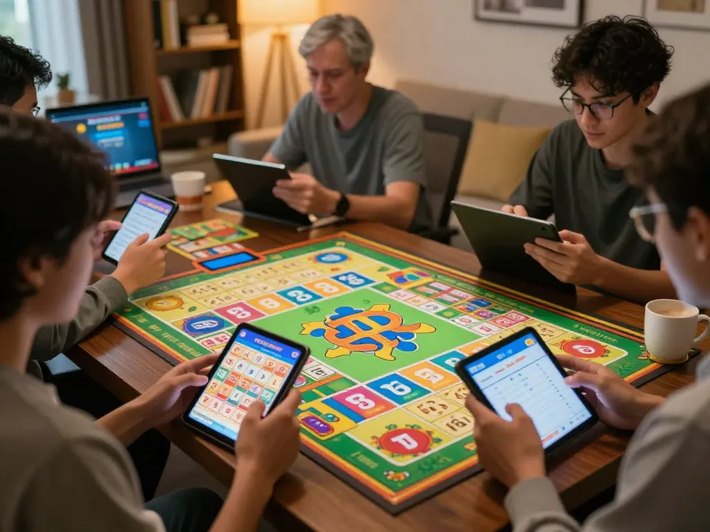 Players enjoying an online bingo game with advanced features on their devices, highlighting mb66 strategies.