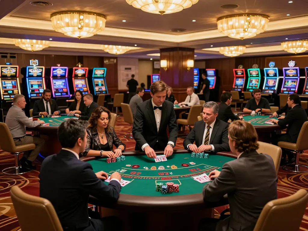 Players strategizing and placing bets at the 88club blackjack table, showcasing dynamic casino atmosphere.
