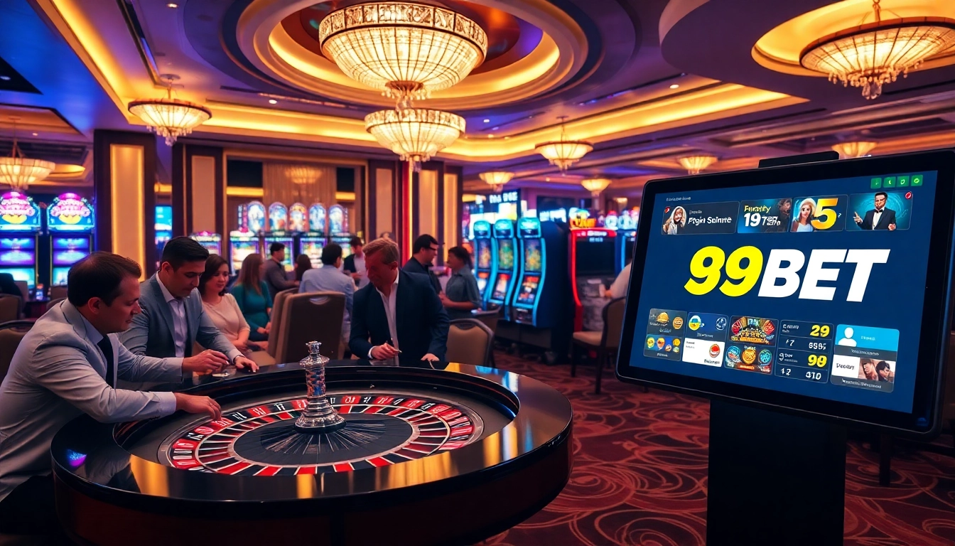 Players experiencing excitement at a luxurious casino table while engaging with the 89BET platform.