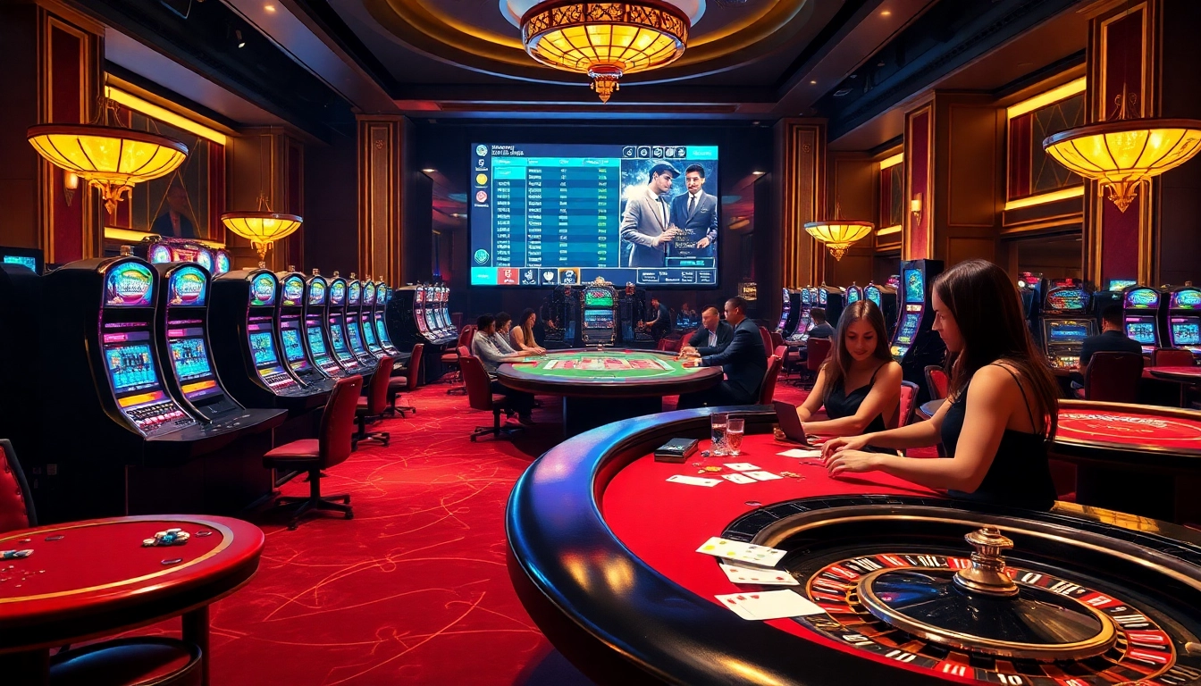 Players engaging in thrilling games at https://net88.wtf/, showcasing vibrant casino excitement.