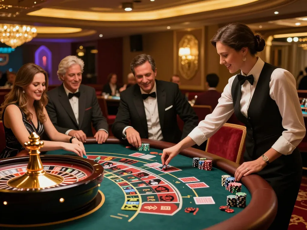 Players engaging in roulette at BL555 casino, showcasing vibrant atmosphere and strategic gameplay.