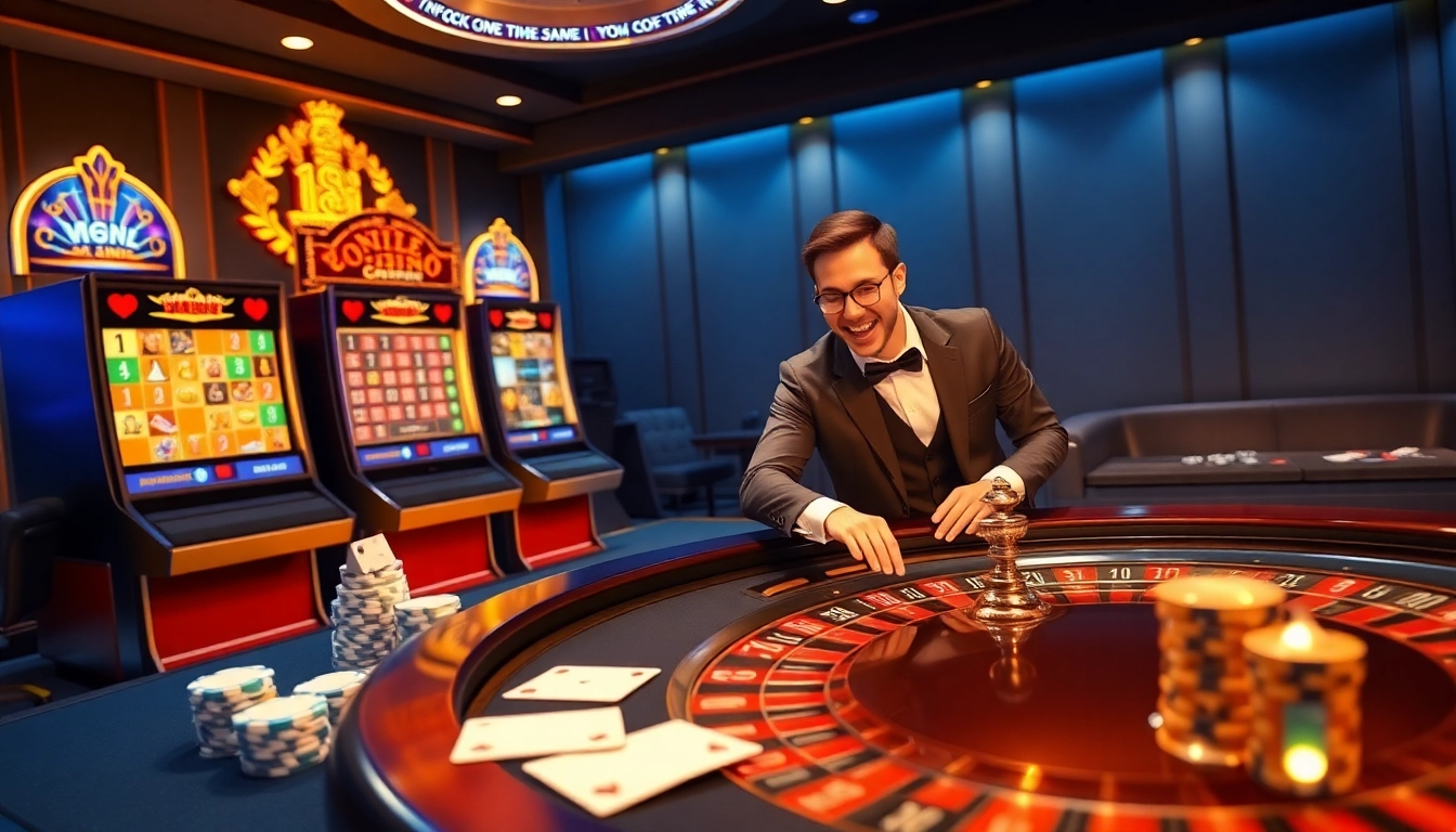 Experience thrilling online gaming action at https://du88.sbs/ with vibrant slot machines and elegant casino elements.