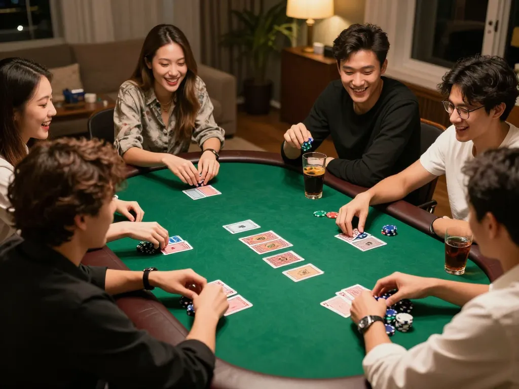 Experience the excitement of a home poker game with friends on https://11win.nl/ featuring vibrant chips and lively strategy.