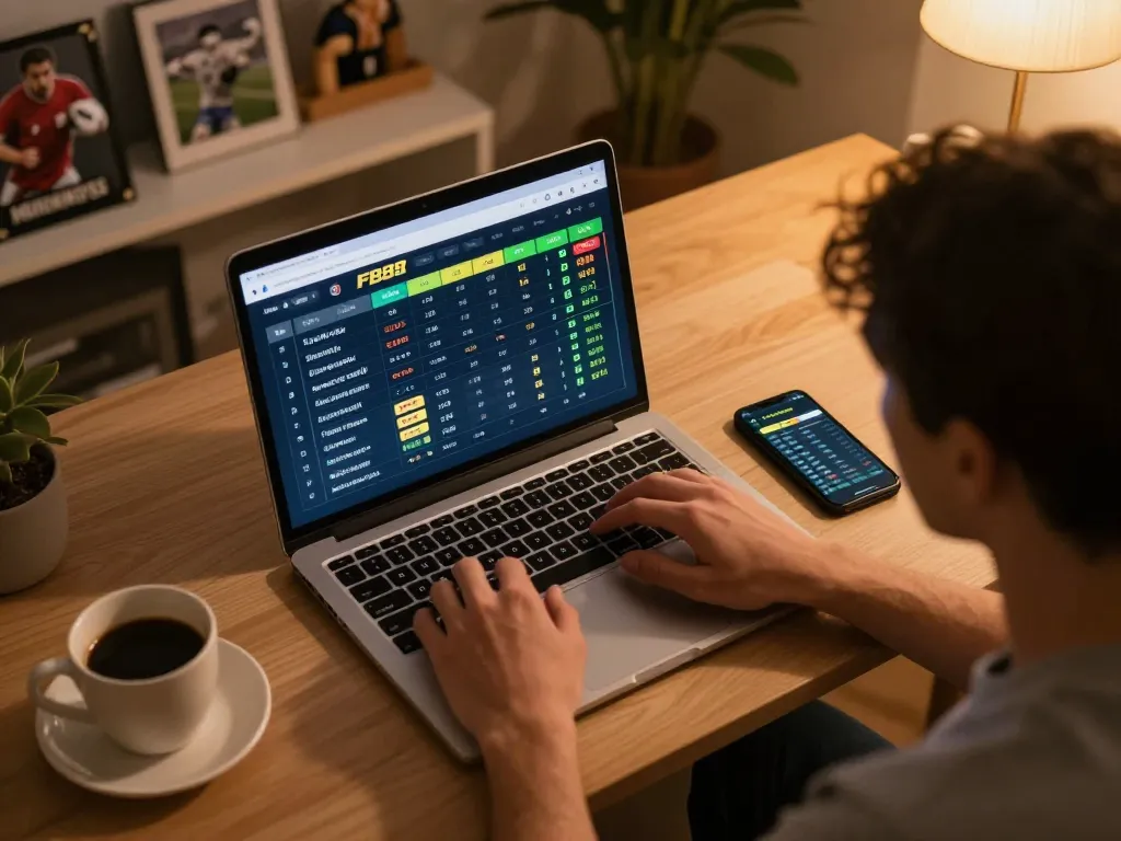 Betting on fb88 with live odds from the comfort of home during an exciting sports event.