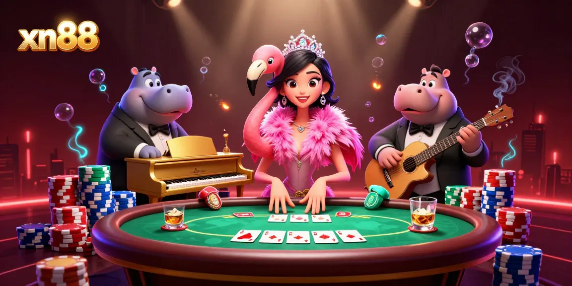 Join the fun at xn88 casino with vibrant gaming elements and engaging characters.