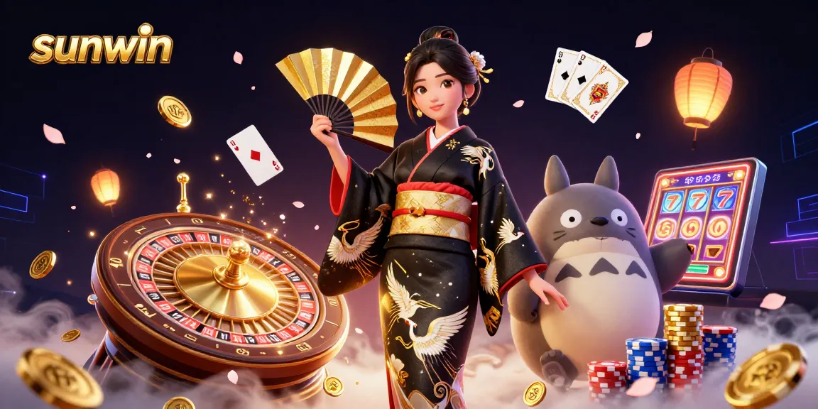 Experience the thrill of games with sunwin's engaging casino elements and vivid character illustrations.