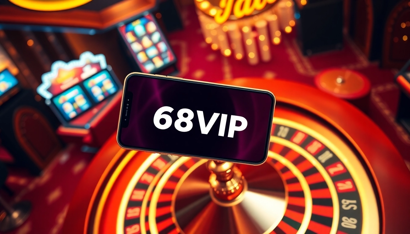Experience the thrill of online gaming with 68VIP's exciting mobile casino scene.