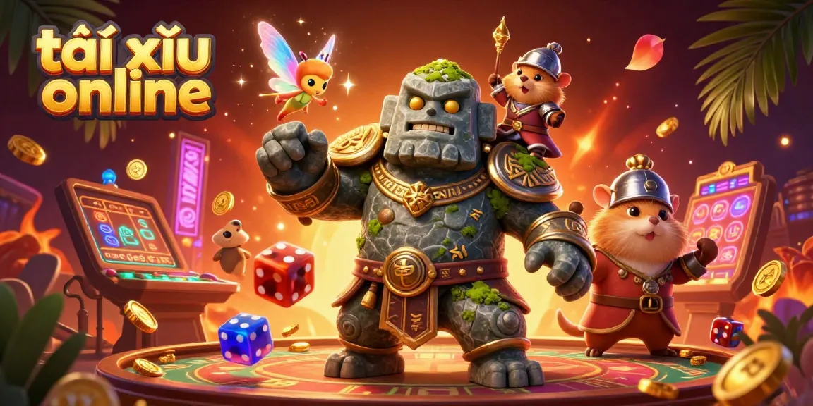 Experience the thrill of tài xỉu online with vibrant casino elements and engaging character dynamics.