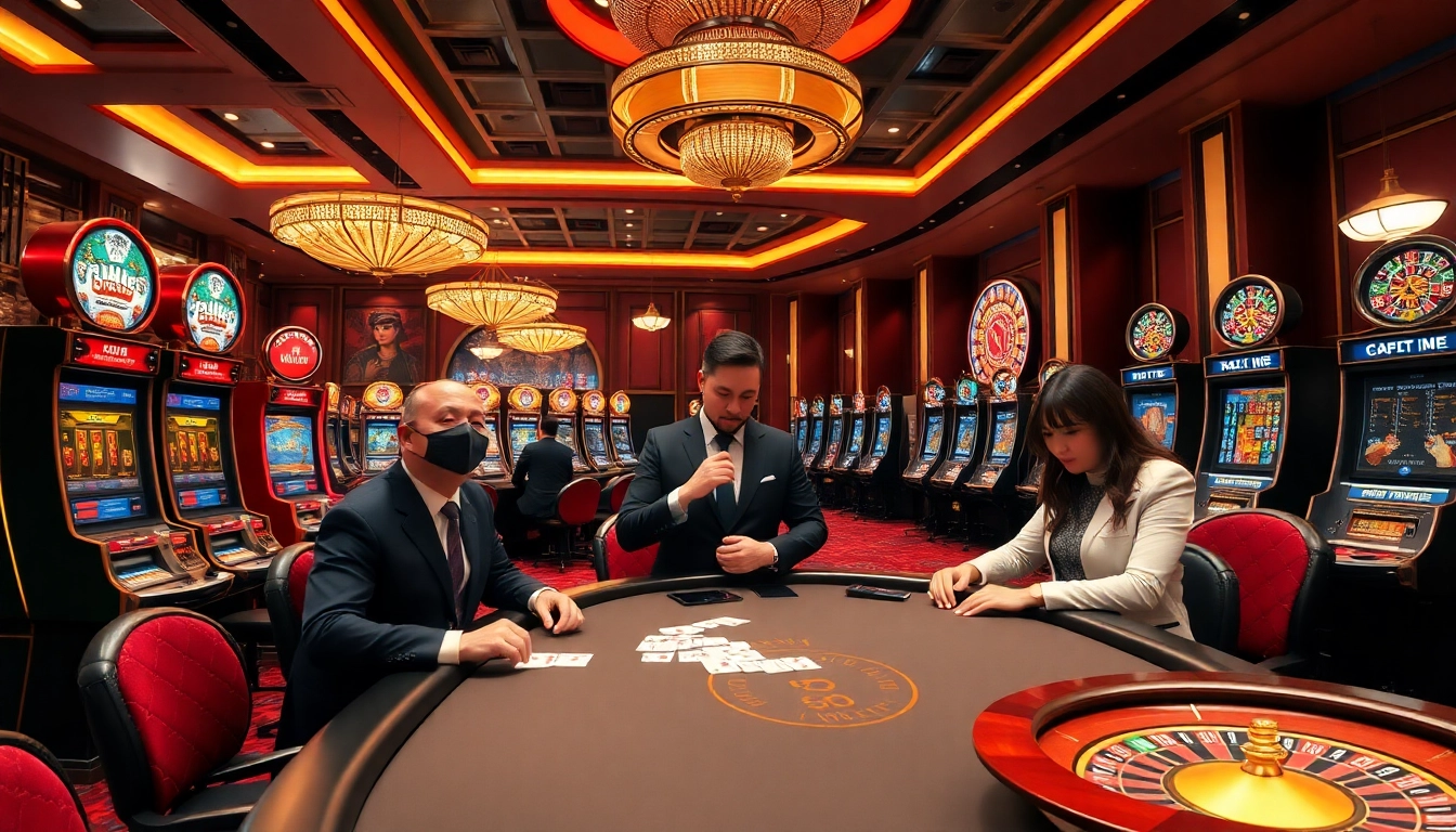 Experience the thrill of Link Vào Nhà Cái 68VIP in this vibrant casino setting.