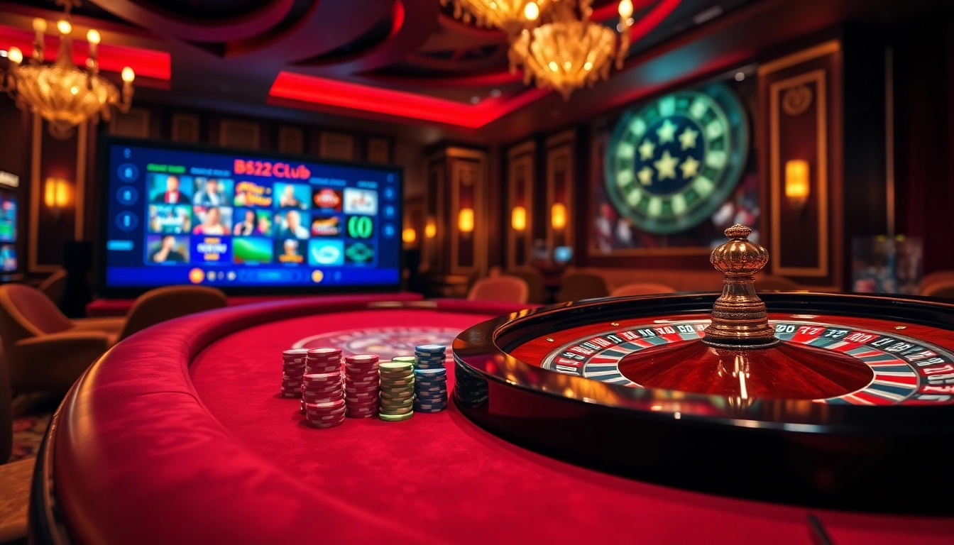 Experience the thrill of winning at B52Club's online casino with vibrant games and lively betting tables.