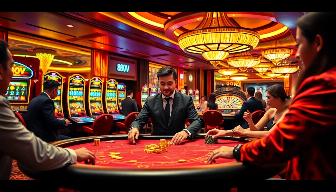 Experience the thrill of winning at 88VV with stunning slot machines and poker action.