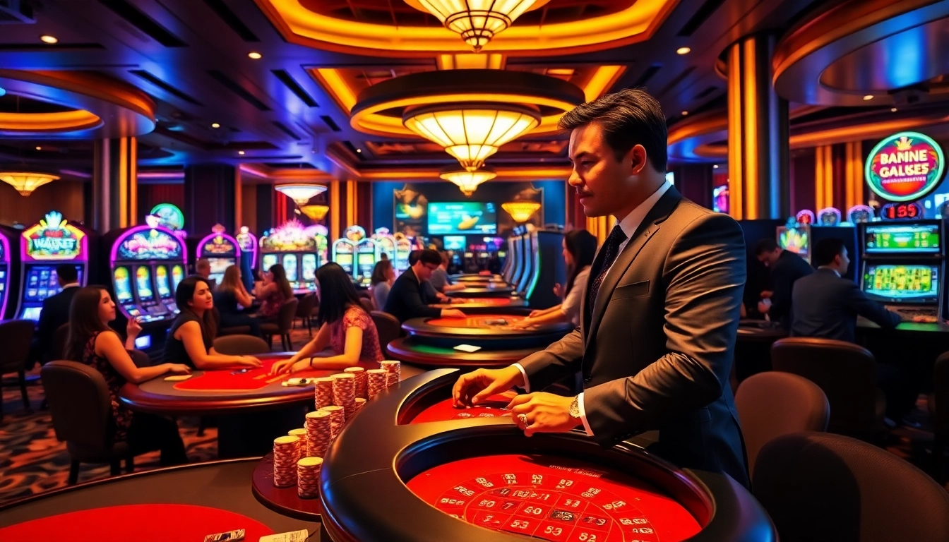 Experience thrilling gaming action at https://dv88.design/ with vibrant casino tables and exciting players.