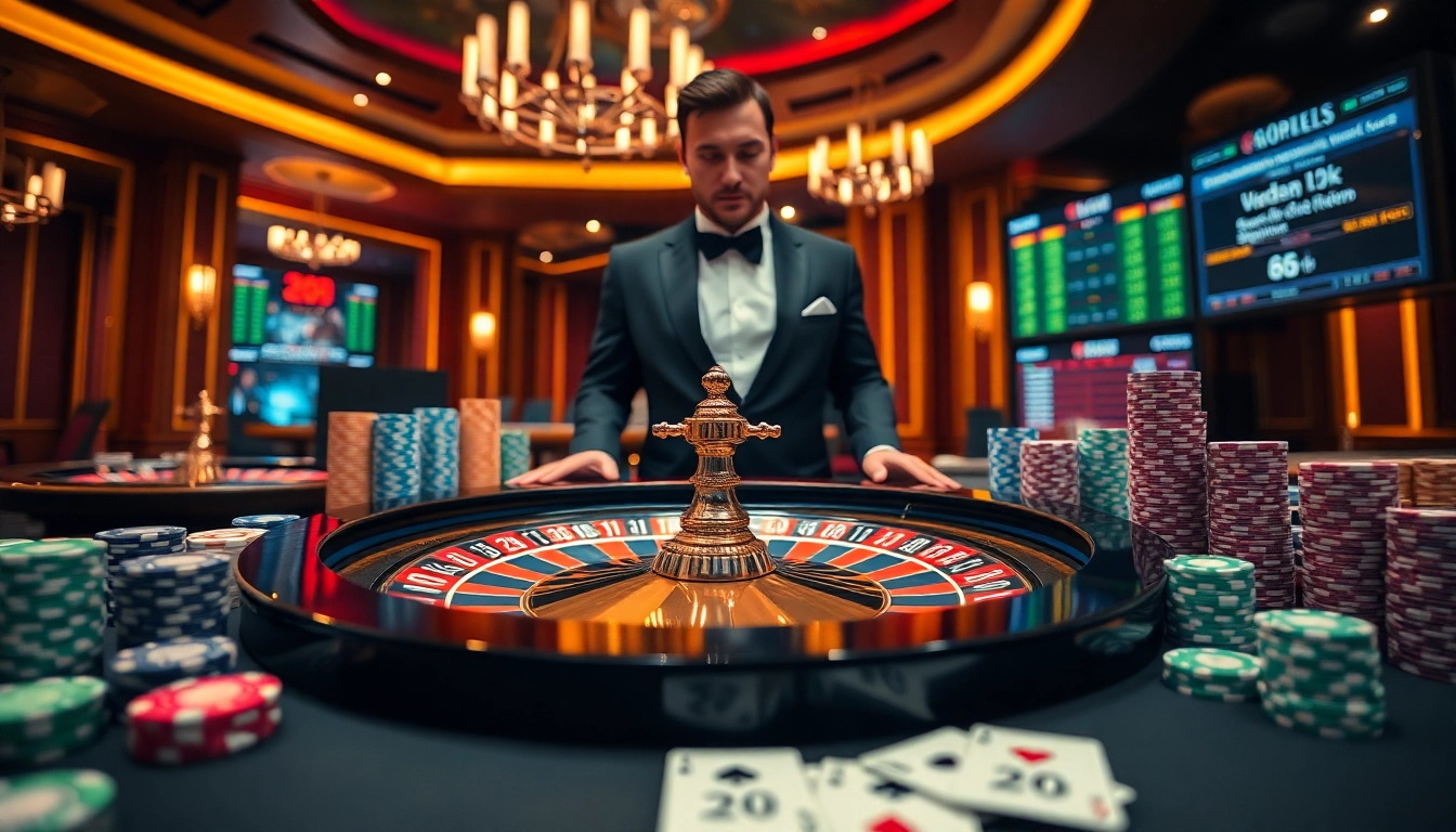 Experience thrilling moments at 88clb with vibrant poker chips and a roulette wheel in action.