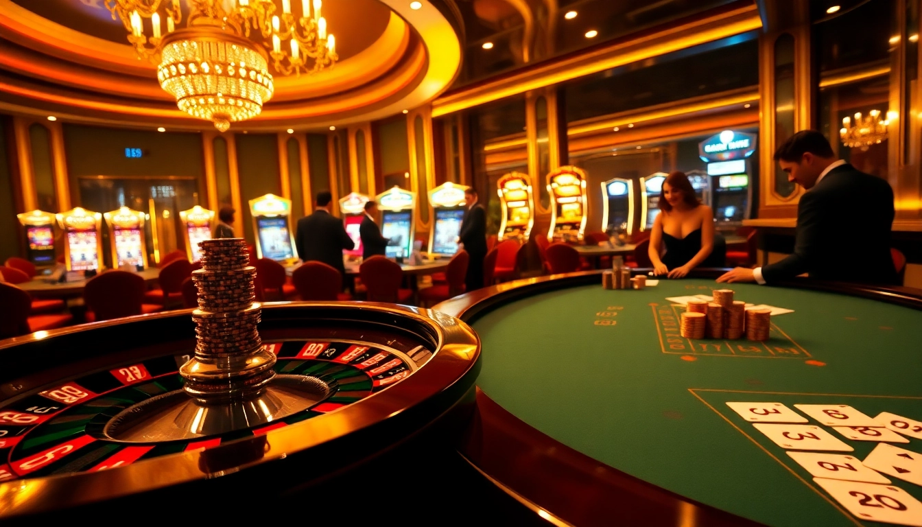 Engaging scene of casino players enjoying the hidden wiki dark web themed games at a roulette table.