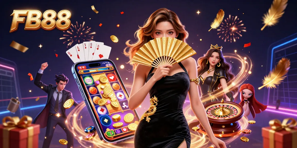 Engage with FB88's exciting gaming world through casino games and vibrant visuals.