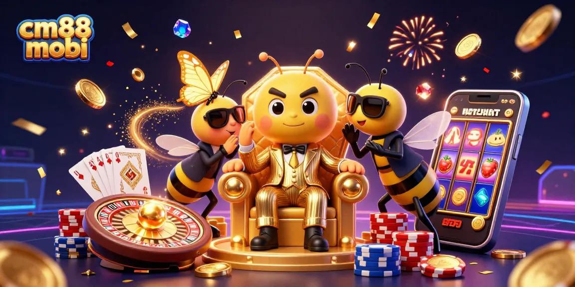 Experience thrilling gaming action at cm88 mobi with vibrant characters and dynamic casino gameplay.
