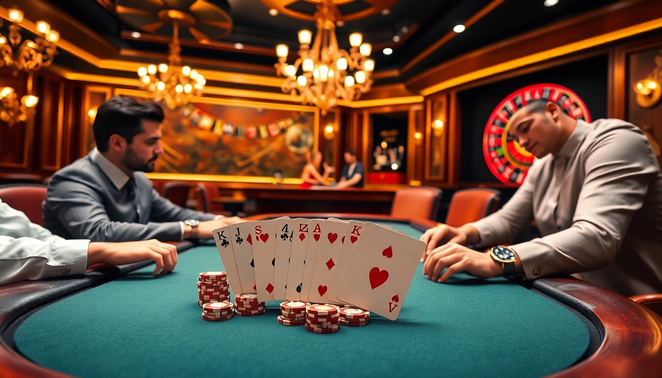Engage in a high-stakes poker game at https://luck8k.cn.com featuring professional players and luxury ambiance.