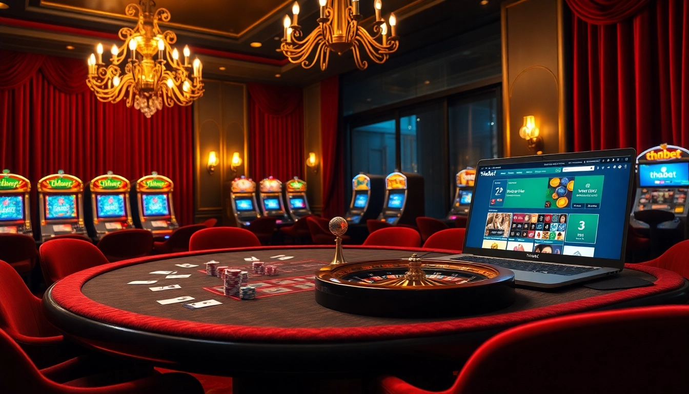 Win big at thabet web with glamorous casino tables and exciting gambling action.