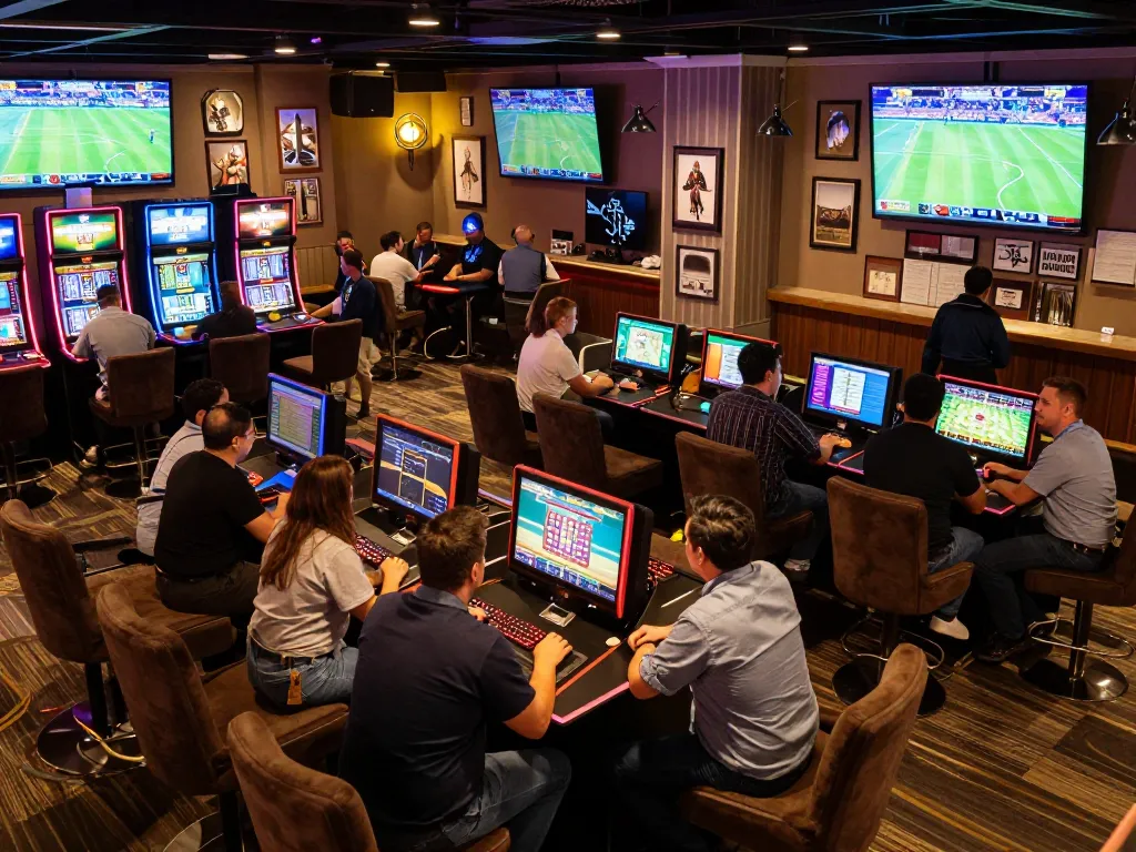 Experience thrilling sports betting at Hoiquantv featuring live events and engaged patrons