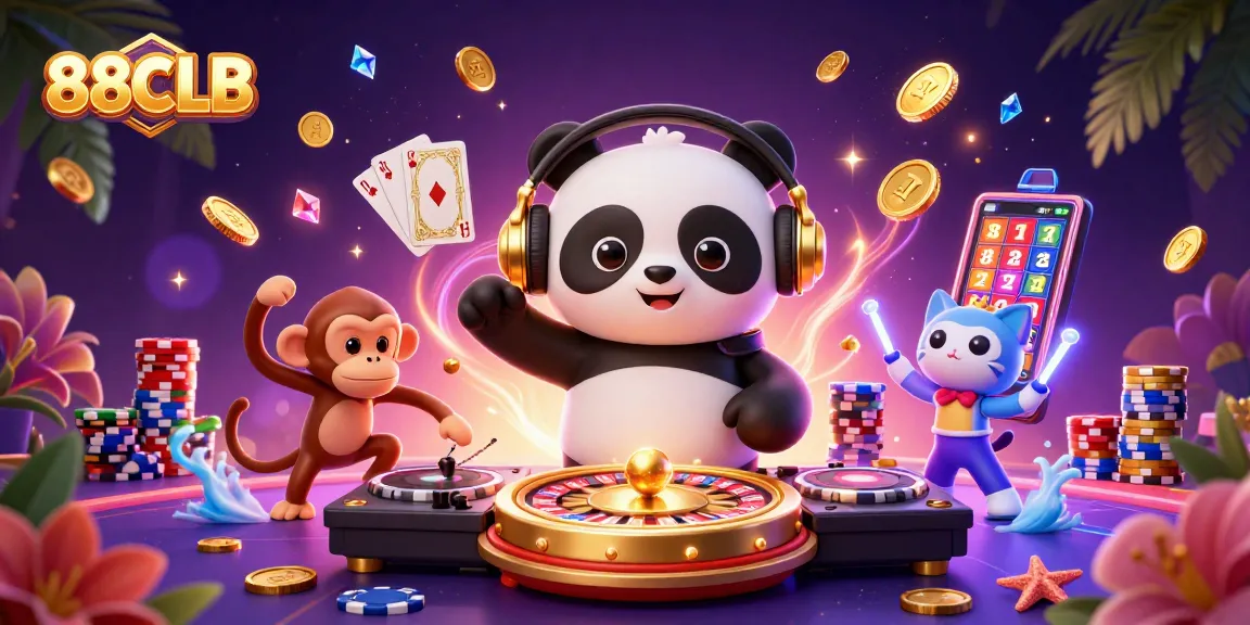 Spin to win at 88CLB with lively cartoon characters and casino fun!