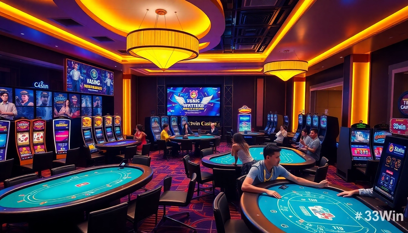 Experience the thrilling atmosphere of 33win online casino with vibrant gaming options and live dealers.