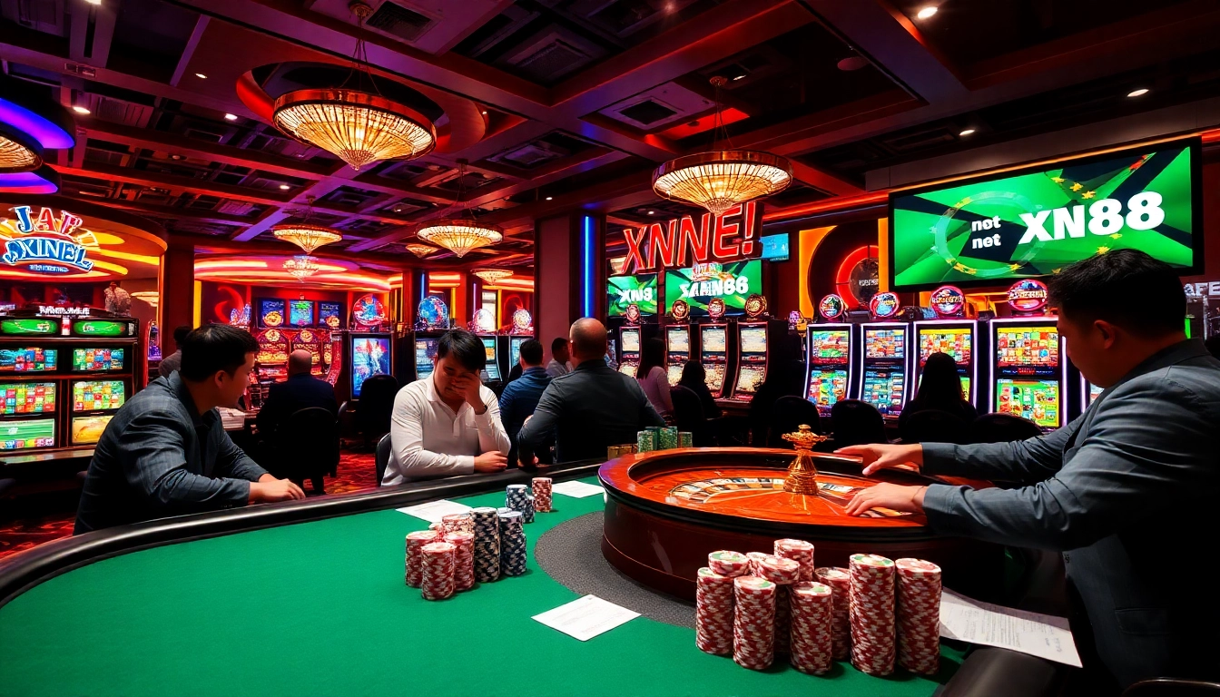 Experience the excitement of gaming at xn88 net with vibrant slot machines and poker tables.