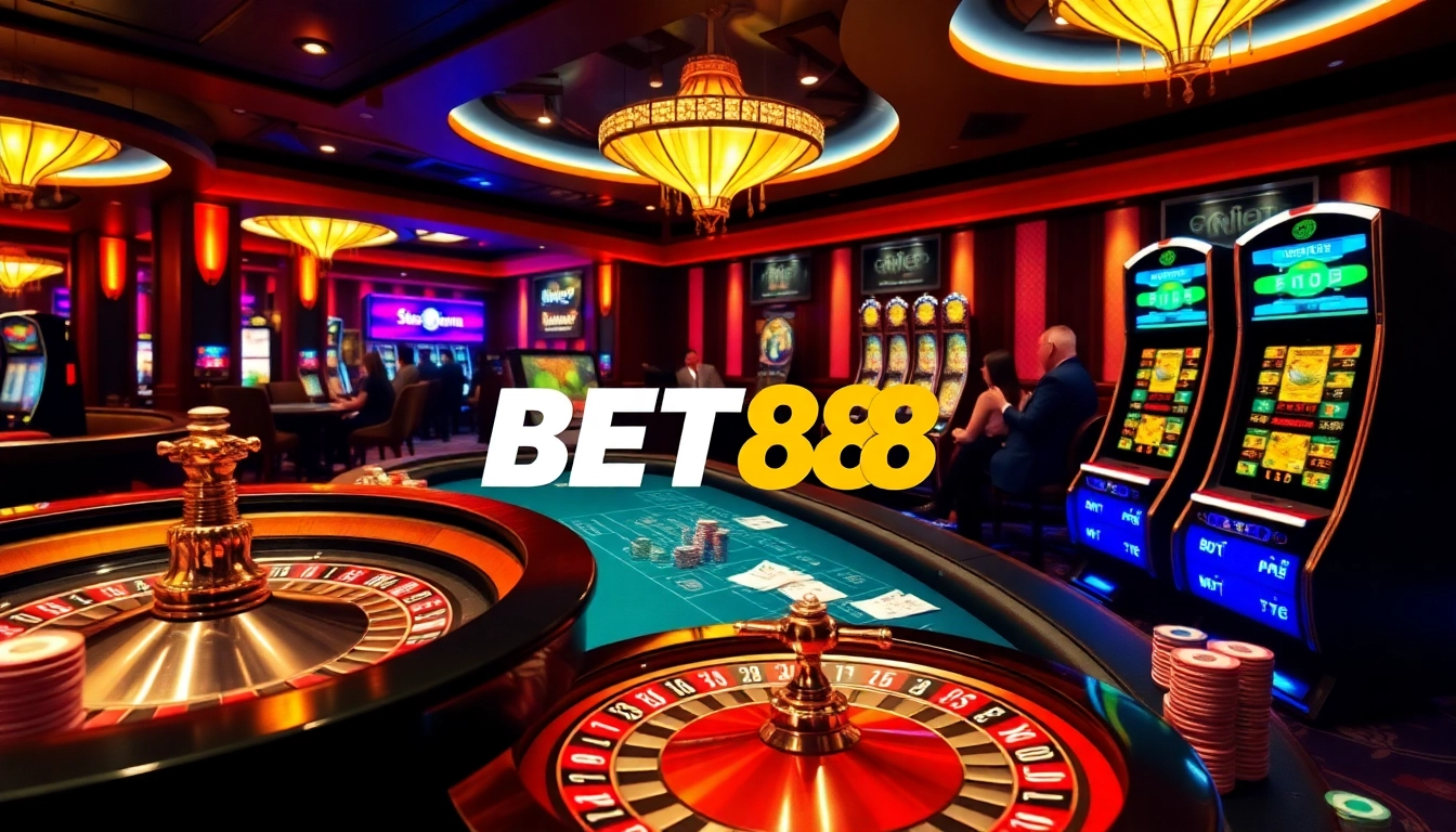Experience the excitement of BET88 with vibrant casino games and engaging players.