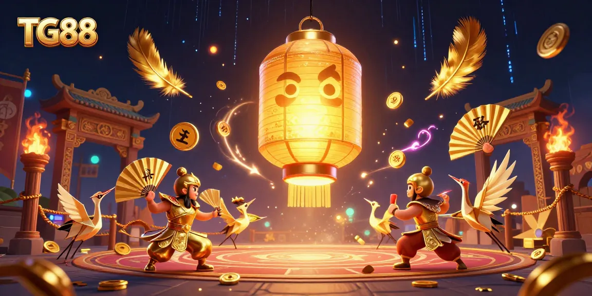 Experience the excitement of TG88’s casino gaming with dynamic characters and elements showcasing a vibrant scene.