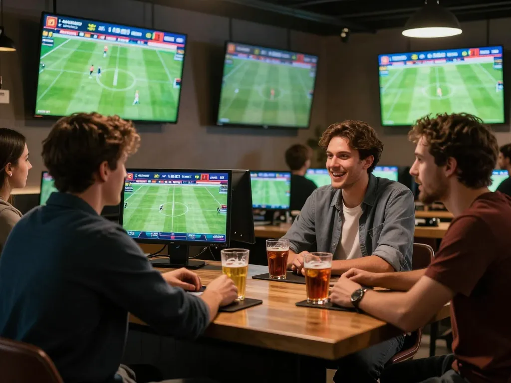 Cakhiatv users enjoying a live sports betting experience at home with updates on football matches