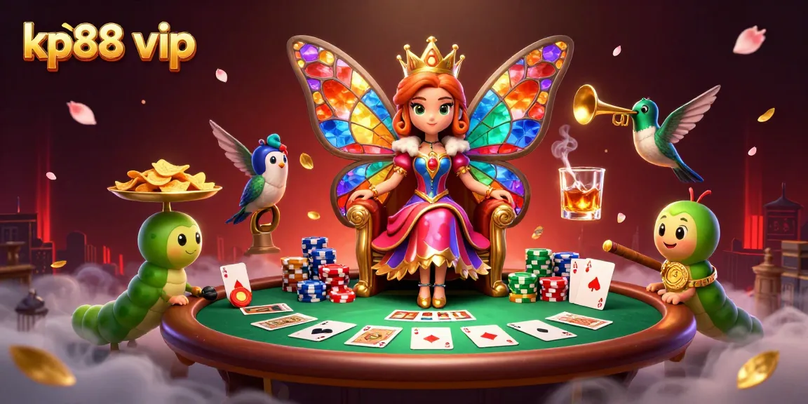 Engage in thrilling moments with kp88 vip, enjoying vibrant casino action and colorful character interactions.