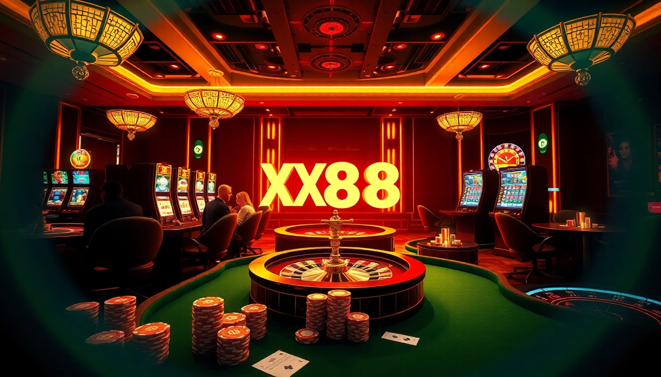 Engaging players at online casino tables featuring XX88's thrilling gambling offerings.