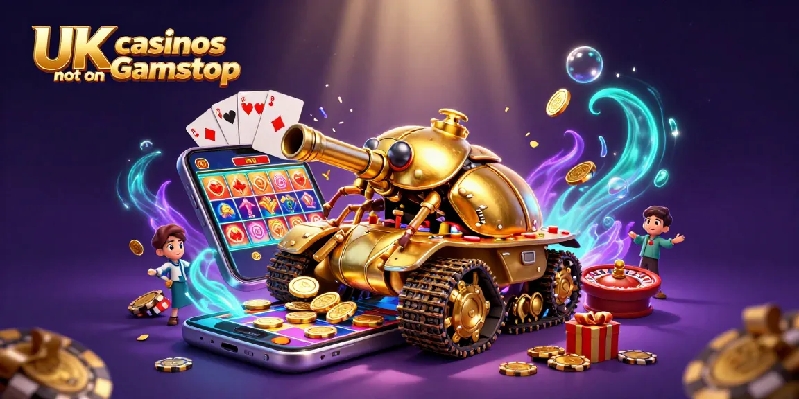Experience thrilling action at UK casinos not on Gamstop with a golden beetle tank and epic casino elements.