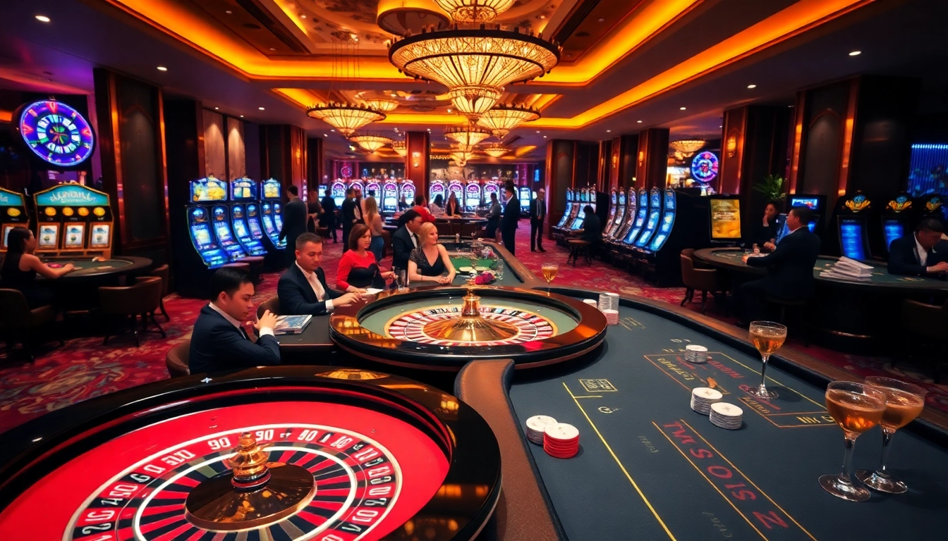 Experience thrilling gambling action at https://lucky88da.com/ with vibrant casino games and excited players.