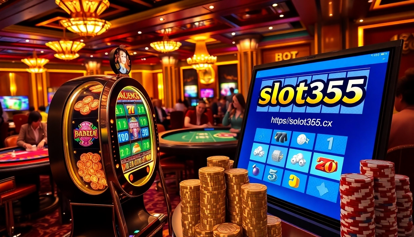 Spin the reels at https://slot365.cx/ with thrilling slot machines in a vibrant casino setting.