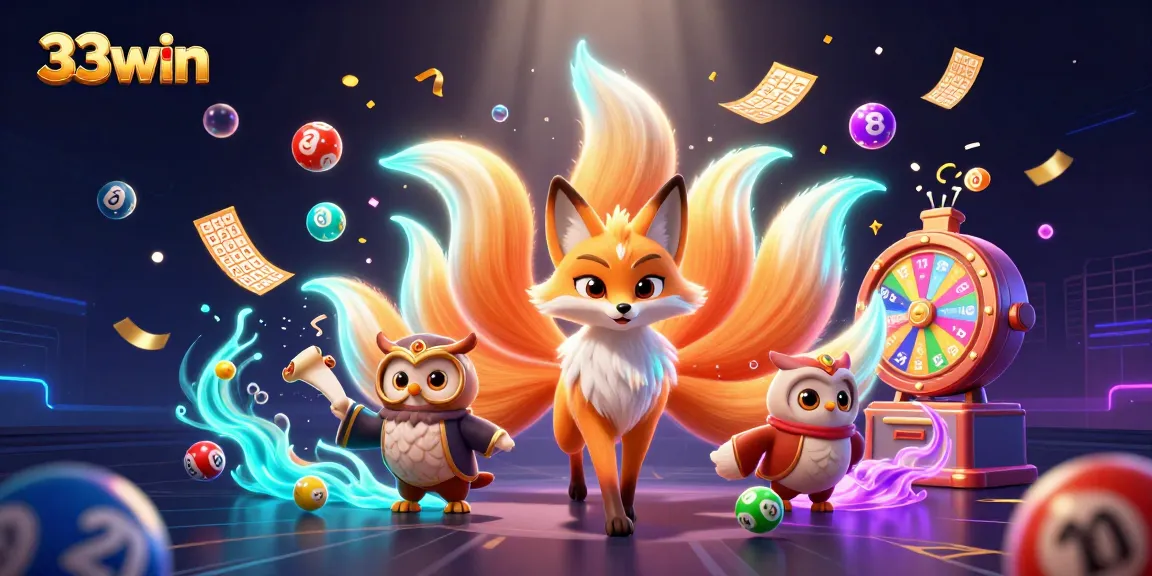 Experience thrilling gameplay with 33win's vibrant lottery and bingo atmosphere.