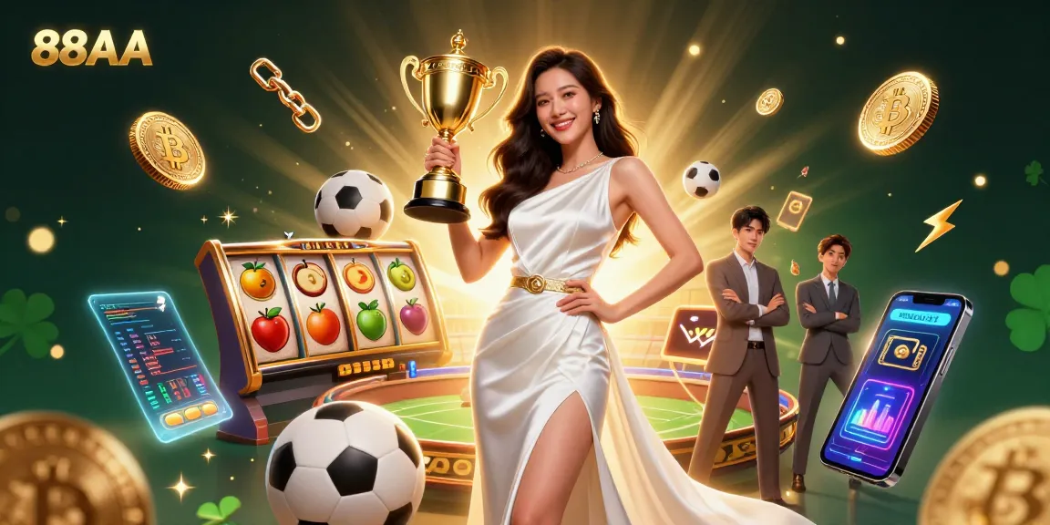 Experience thrilling victories with 88AA in this vibrant casino scene showcasing sports betting.