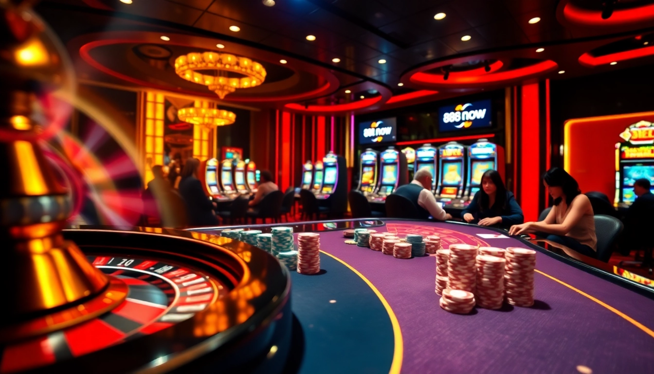 Engaged players enjoying a high-stakes game of poker at an 888now casino table.