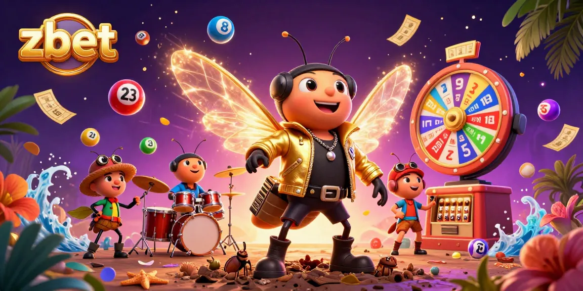 Experience thrilling gaming action with zbet in this vibrant 3D casino illustration.