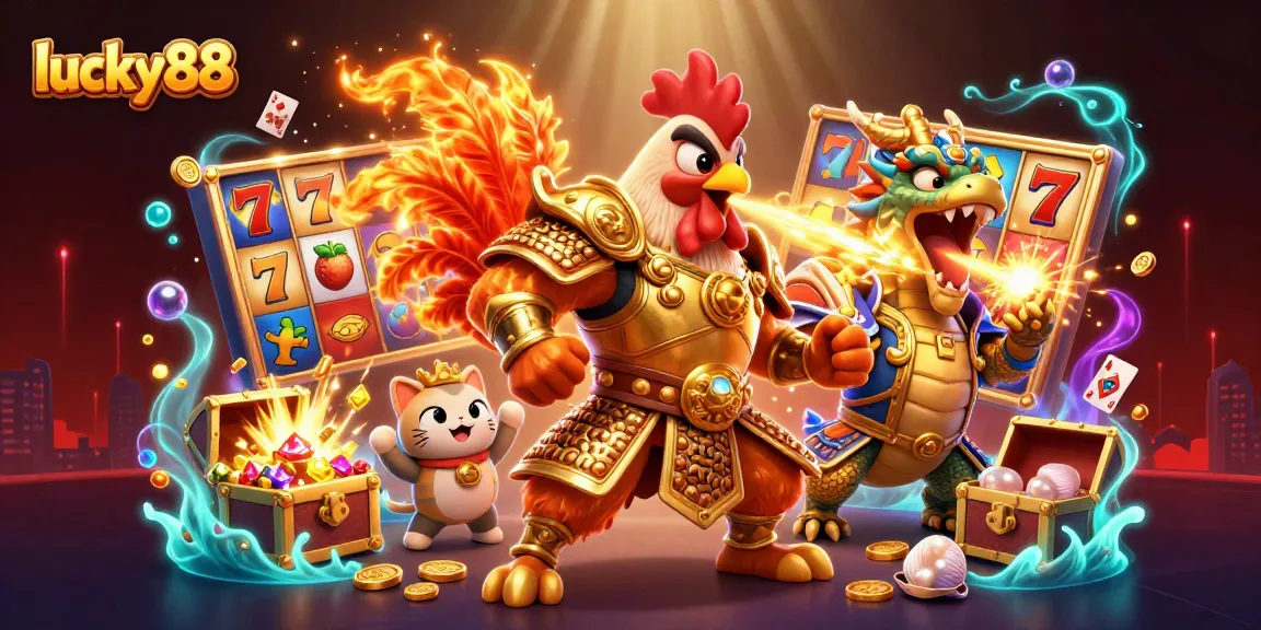 Engage in the exciting lucky88 slot machine experience featuring vibrant golden coins and dynamic gameplay.