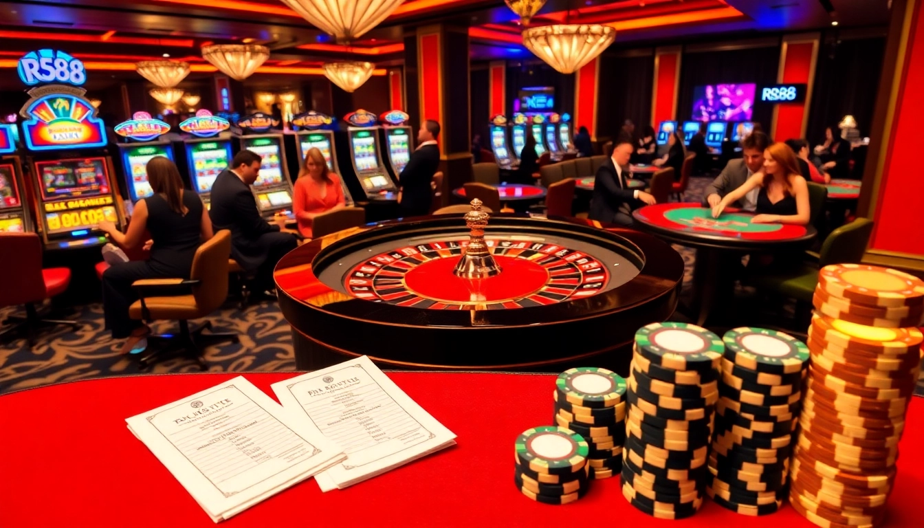 Players enjoying vibrant casino games and betting at RR88 for an exhilarating experience.