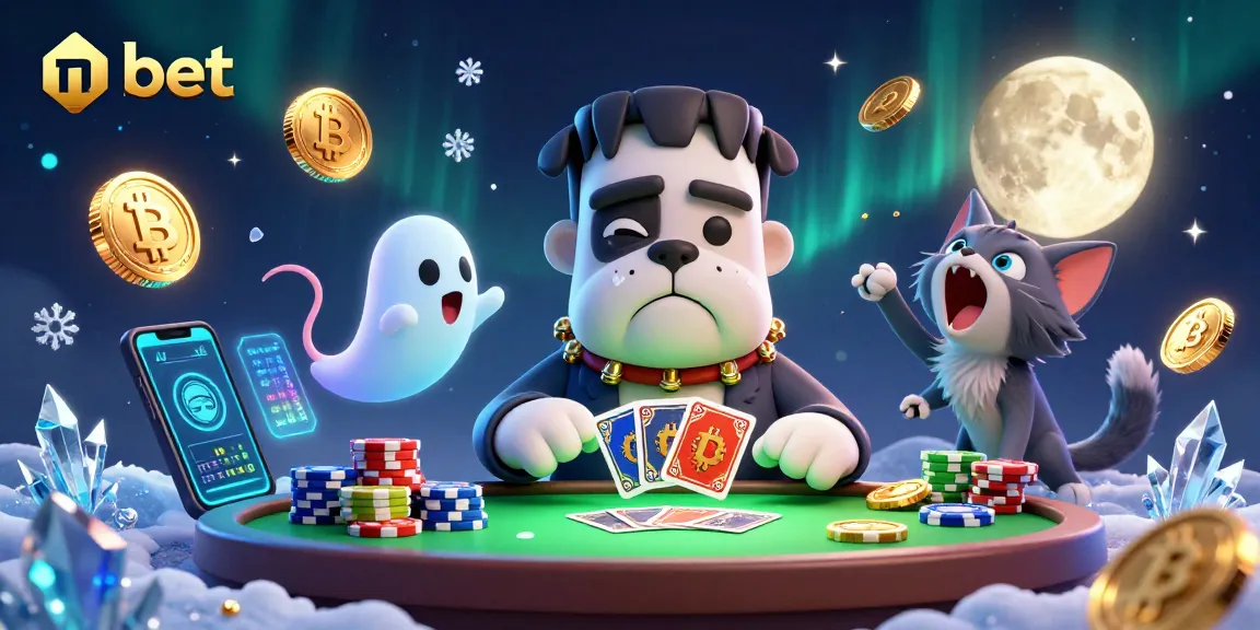Win big with n bet at a lively 3D casino scene featuring unique characters and vibrant game elements.