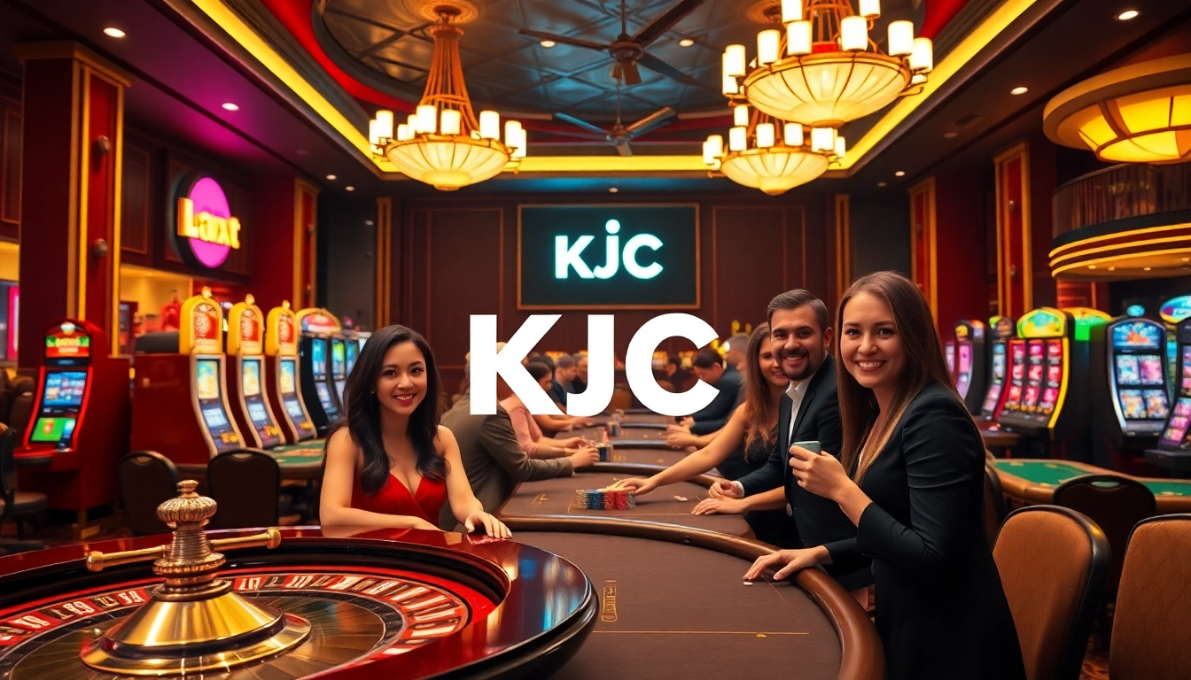 KJC players at a luxury casino table enjoying high-stakes gaming excitement.