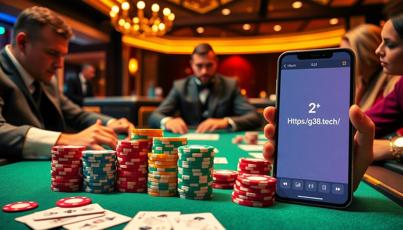 Experience the excitement of online gambling at https://g28.tech/ featuring a high-stakes poker game.